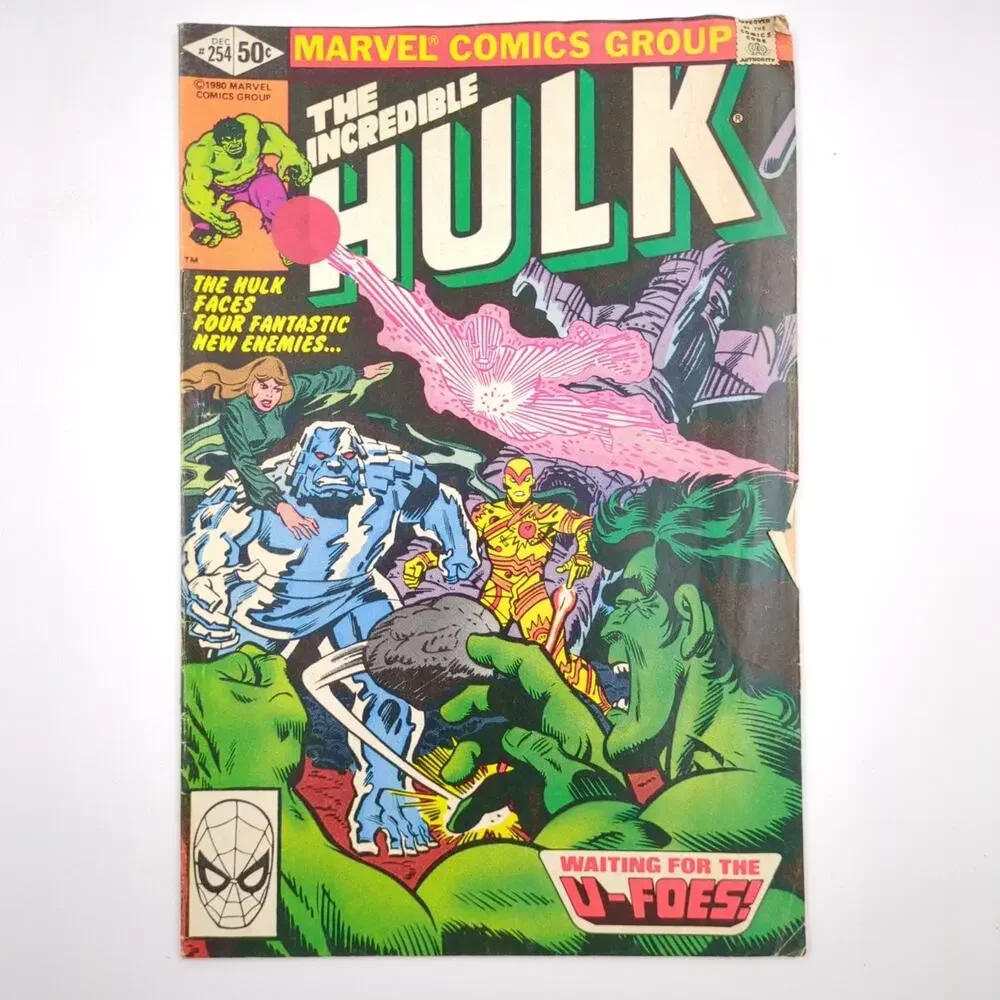 The Incredible Hulk Comic Lot of 3 Issues #190, 254, 264 Marvel Bronze Age VG